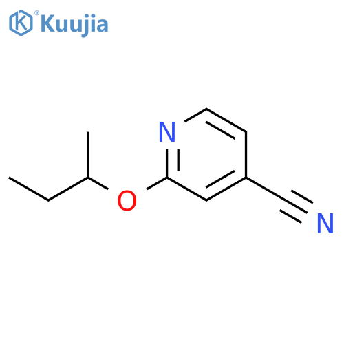 2-(butan-2-yloxy)pyridine-4-carbonitrile structure