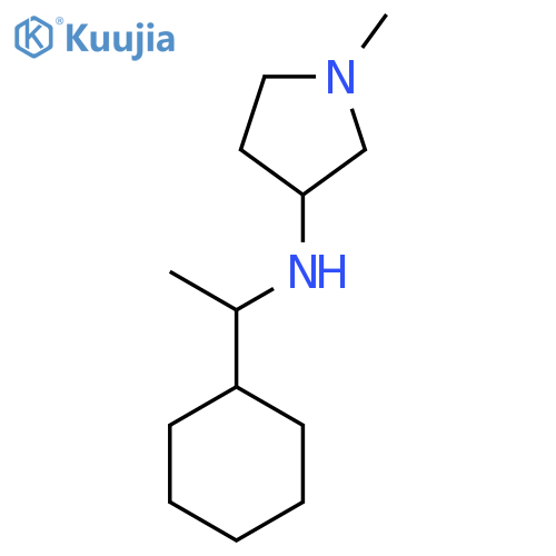 N-(1-cyclohexylethyl)-1-methylpyrrolidin-3-amine structure