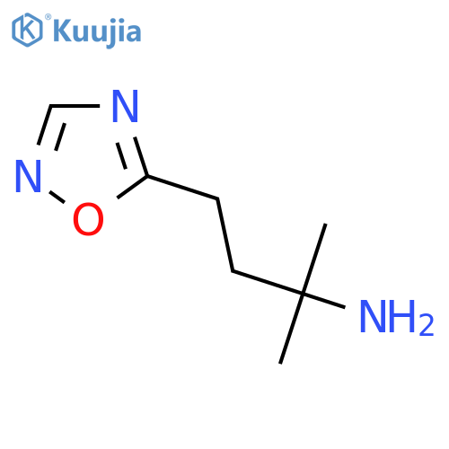 2-methyl-4-(1,2,4-oxadiazol-5-yl)butan-2-amine structure