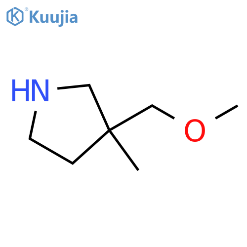 3-(methoxymethyl)-3-methylpyrrolidine structure