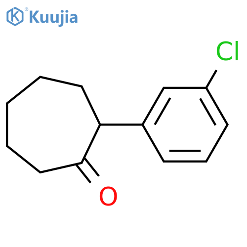 2-(3-Chlorophenyl)cycloheptan-1-one structure