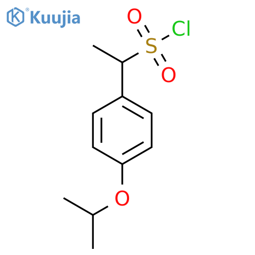 1-[4-(Propan-2-yloxy)phenyl]ethane-1-sulfonyl chloride structure