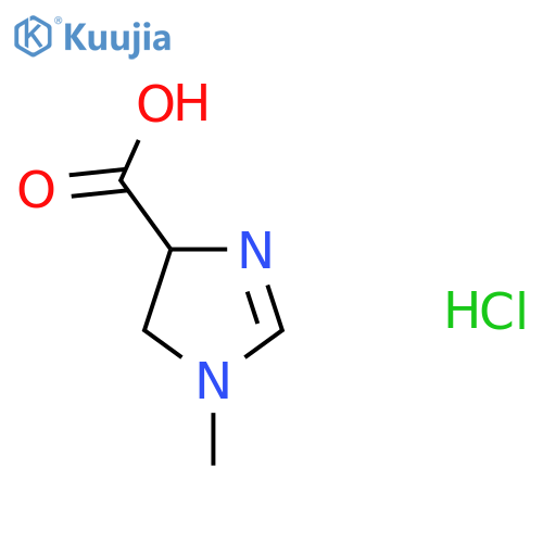 1-methyl-4,5-dihydro-1H-imidazole-4-carboxylic acid hydrochloride structure