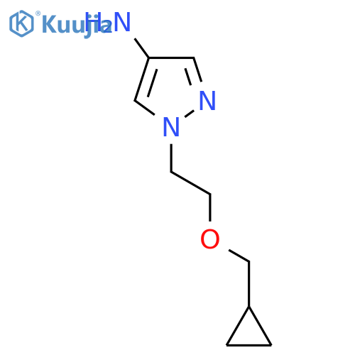 1-2-(cyclopropylmethoxy)ethyl-1H-pyrazol-4-amine structure