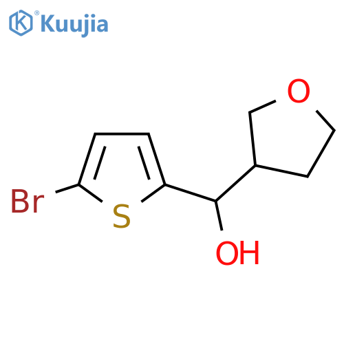 (5-Bromothiophen-2-yl)(oxolan-3-yl)methanol structure