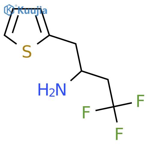 4,4,4-Trifluoro-1-(thiophen-2-yl)butan-2-amine structure