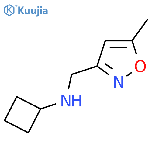 N-[(5-Methyl-1,2-oxazol-3-yl)methyl]cyclobutanamine structure