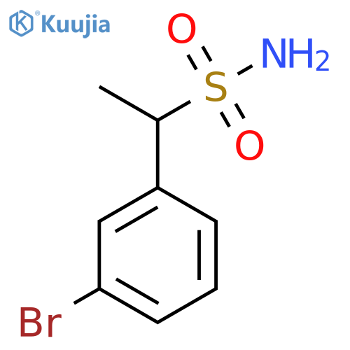 1-(3-Bromophenyl)ethane-1-sulfonamide structure