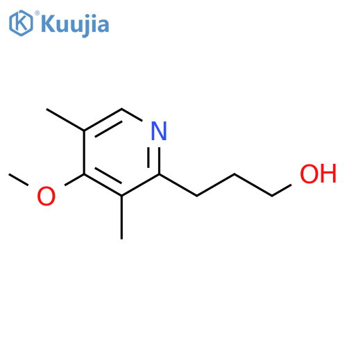 3-(4-methoxy-3,5-dimethylpyridin-2-yl)propan-1-ol structure