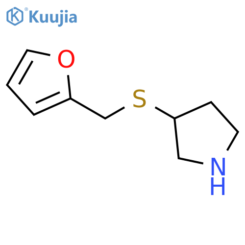 3-[(2-furylmethyl)thio]pyrrolidine structure