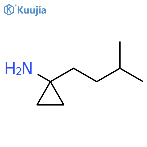 1-(3-methylbutyl)cyclopropan-1-amine structure