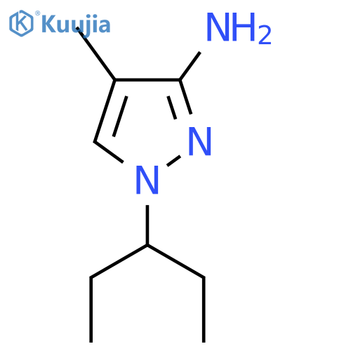 4-Methyl-1-(pentan-3-yl)-1h-pyrazol-3-amine structure