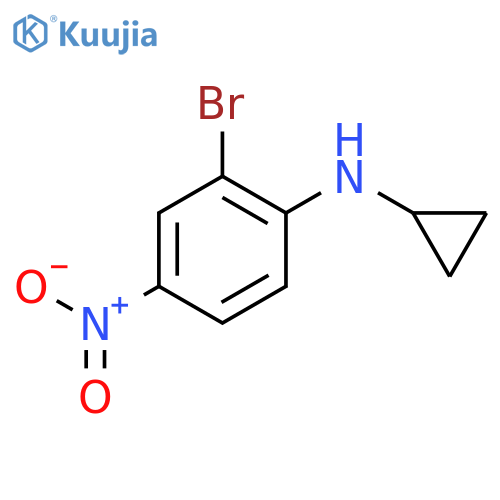 2-Bromo-N-cyclopropyl-4-nitroaniline structure