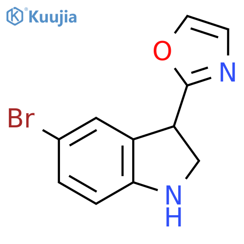 2-(5-Bromoindolin-3-yl)oxazole structure