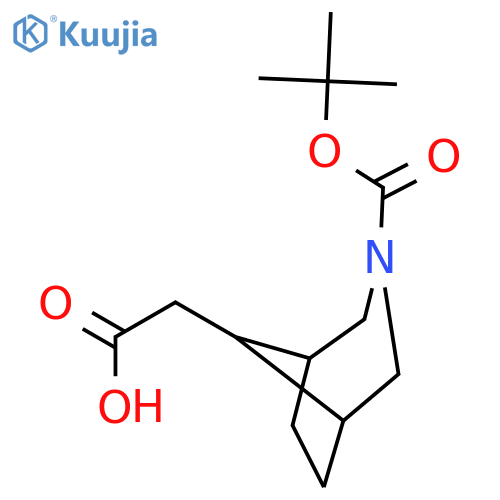 3-boc-3-azabicyclo[3.2.1]octane-8-acetic acid structure