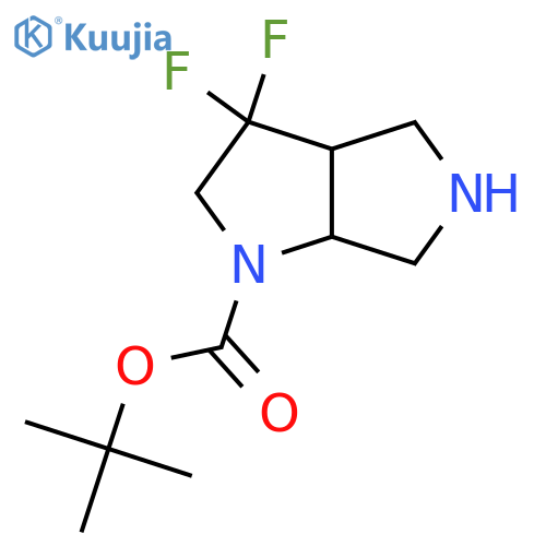 tert-butyl 3,3-difluoro-octahydropyrrolo[2,3-c]pyrrole-1-carboxylate structure