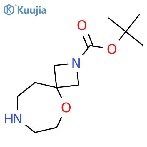 5-Oxa-2,8-diazaspiro[3.6]decane-2-carboxylic acid, 1,1-dimethylethyl ester  structure