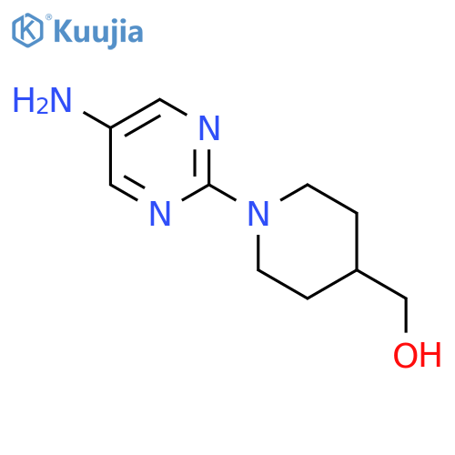 1-(5-Amino-2-pyrimidinyl)piperidine-4-methanol structure