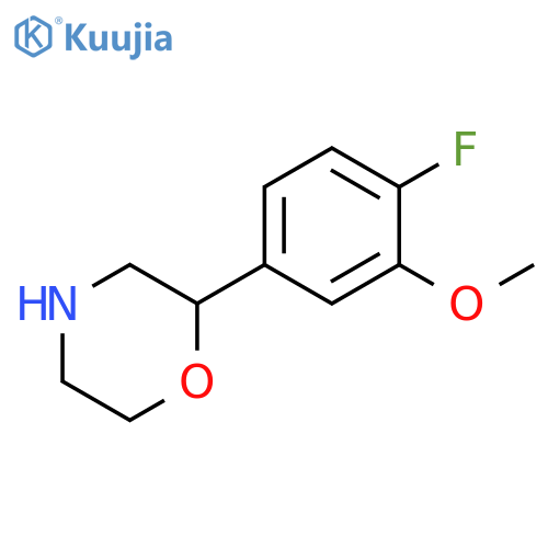 2-(4-fluoro-3-methoxyphenyl)morpholine structure