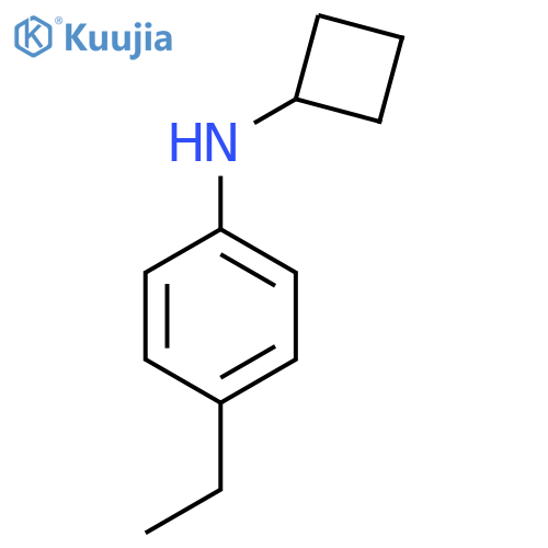 N-cyclobutyl-4-ethylaniline structure