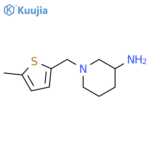 1-[(5-methylthiophen-2-yl)methyl]piperidin-3-amine structure