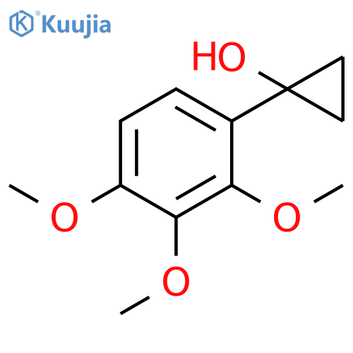 1-(2,3,4-trimethoxyphenyl)cyclopropan-1-ol structure