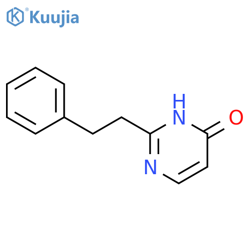 2-(2-phenylethyl)-3,4-dihydropyrimidin-4-one structure