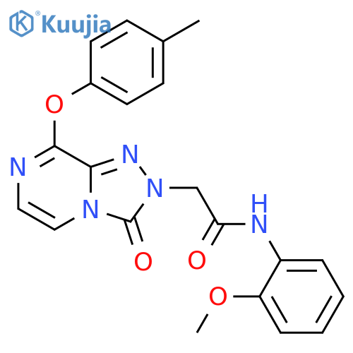 N-(2-methoxyphenyl)-2-[8-(4-methylphenoxy)-3-oxo-2H,3H-[1,2,4]triazolo[4,3-a]pyrazin-2-yl]acetamide structure