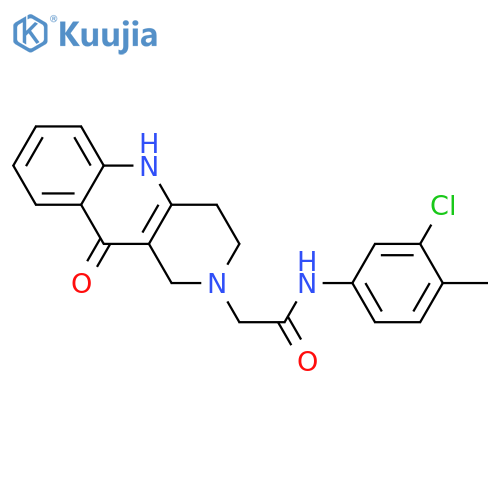 N-(3-chloro-4-methylphenyl)-2-(10-oxo-1,3,4,5-tetrahydrobenzo[b][1,6]naphthyridin-2-yl)acetamide structure