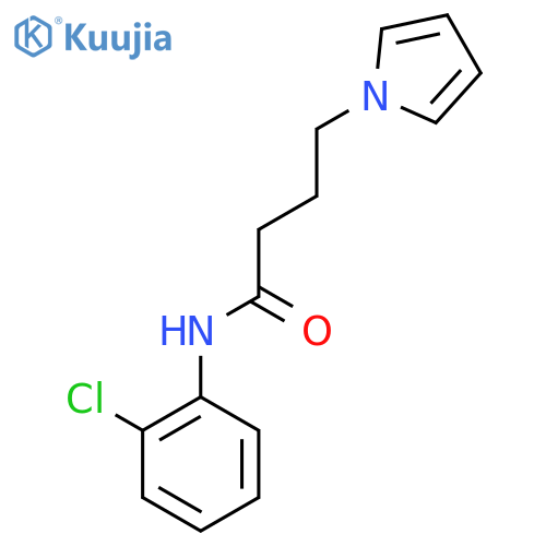 N-(2-chlorophenyl)-4-(1H-pyrrol-1-yl)butanamide structure