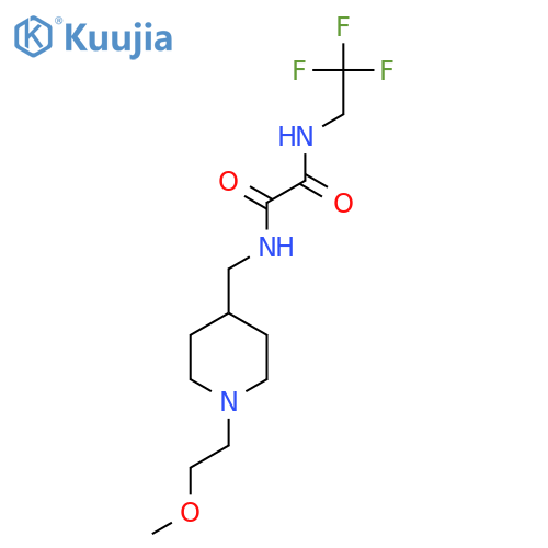N'-{1-(2-methoxyethyl)piperidin-4-ylmethyl}-N-(2,2,2-trifluoroethyl)ethanediamide structure
