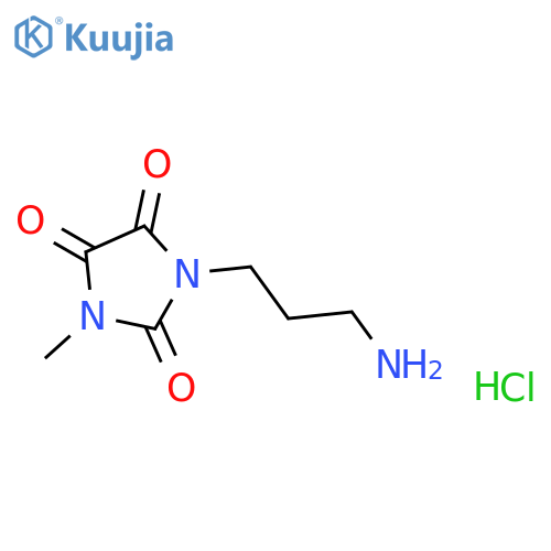 1-(3-aminopropyl)-3-methylimidazolidine-2,4,5-trione hydrochloride structure