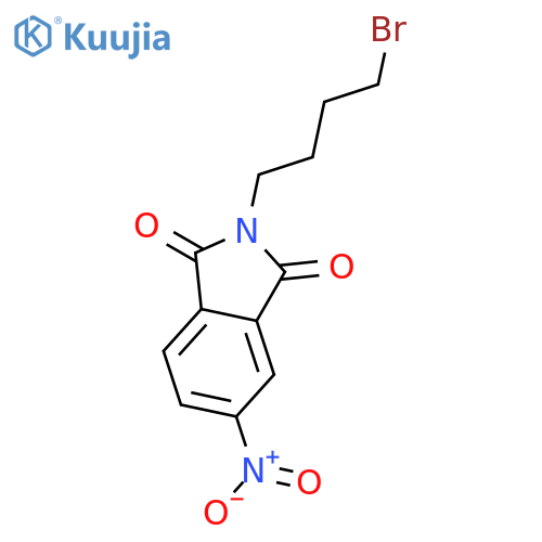N-(4-Bromobut-1-yl)-4-nitrophthalimide structure