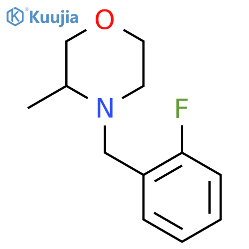 4-(2-fluorophenyl)methyl-3-methylmorpholine structure