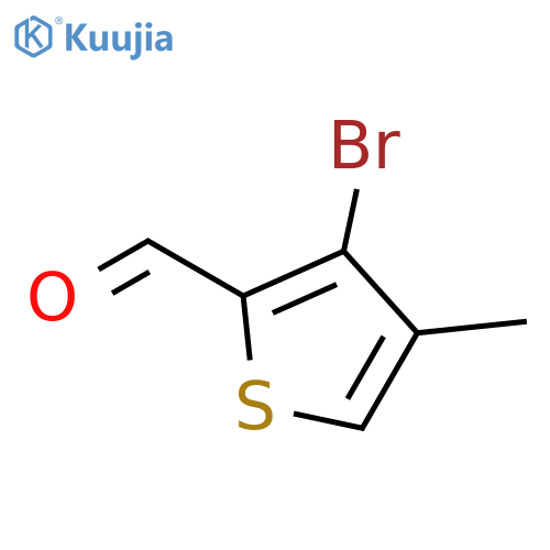 3-bromo-4-methylthiophene-2-carbaldehyde structure