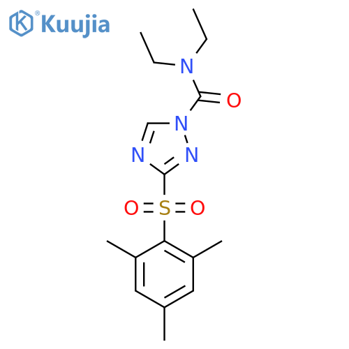 N,N-Diethyl-3-(mesitylsulphonyl)-1H-1,2,4-triazole-1-carboximidamide (Cafenstrole) structure