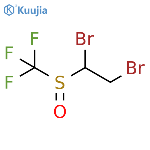 1,2-dibromo-1-trifluoromethanesulfinylethane structure