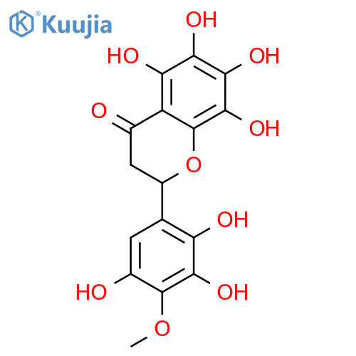 5,6,7,8,2',3',5'-heptahydroxy-4'-methoxyflavanone structure