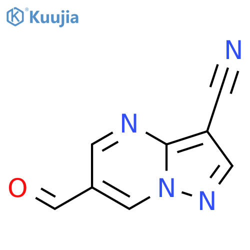 6-Formylpyrazolo[1,5-a]pyrimidine-3-carbonitrile structure