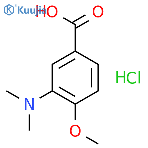 3-(Dimethylamino)-4-methoxybenzoic acid hydrochloride structure