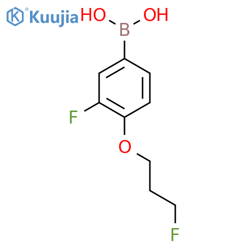 (3-Fluoro-4-(3-fluoropropoxy)phenyl)boronic acid structure