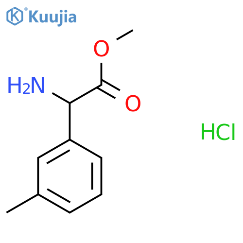 methyl 2-amino-2-(3-methylphenyl)acetate hydrochloride structure