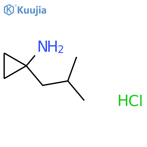 1-(2-methylpropyl)cyclopropan-1-amine hydrochloride structure