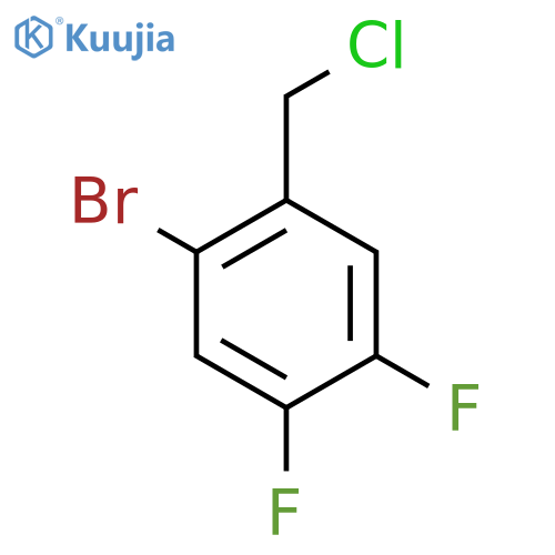 1-Bromo-2-(chloromethyl)-4,5-difluorobenzene structure