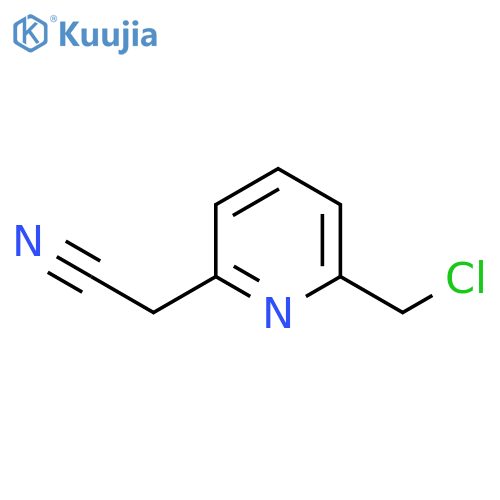 6-Chloromethyl-2-pyridylacetonitrile structure