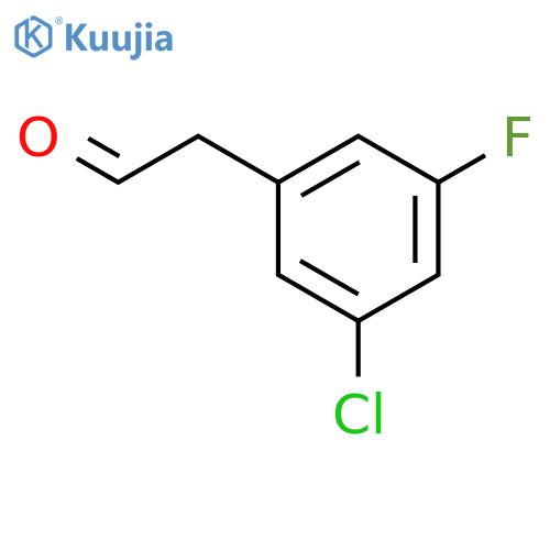 2-(3-chloro-5-fluorophenyl)acetaldehyde structure
