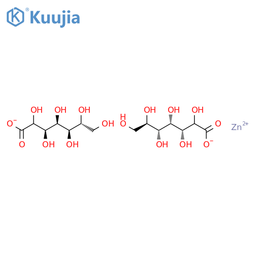 Zinc, bis[(2x)-D-gluco-heptonato]- structure