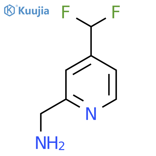 4-(difluoromethyl)pyridin-2-ylmethanamine structure