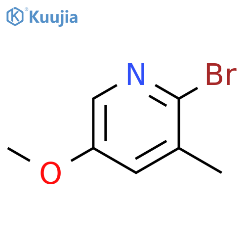 2-bromo-5-methoxy-3-methylpyridine structure
