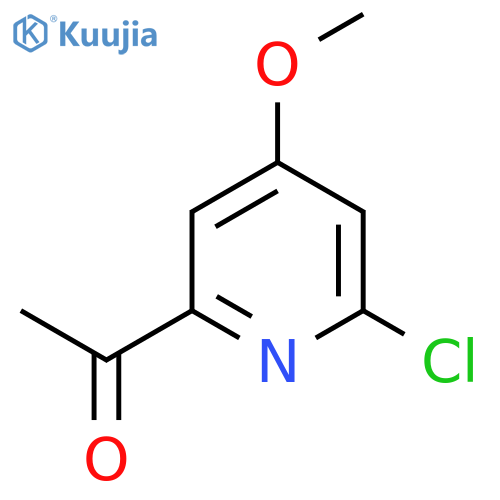 1-(6-Chloro-4-methoxypyridin-2-YL)ethanone structure